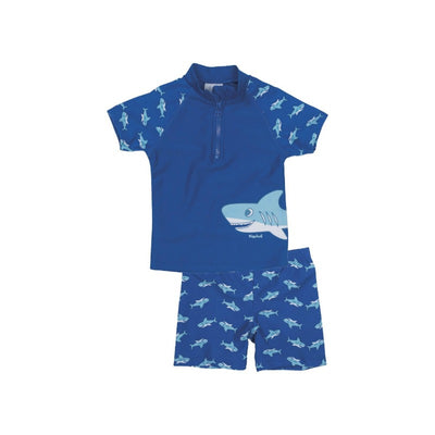 Playshoes tweedelige zwemsuit Haai Blauw
