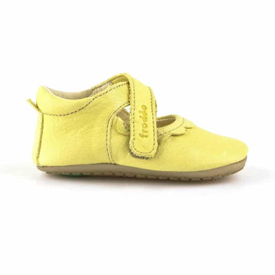 Froddo babyschoentjes Prewalkers open roezels geel
