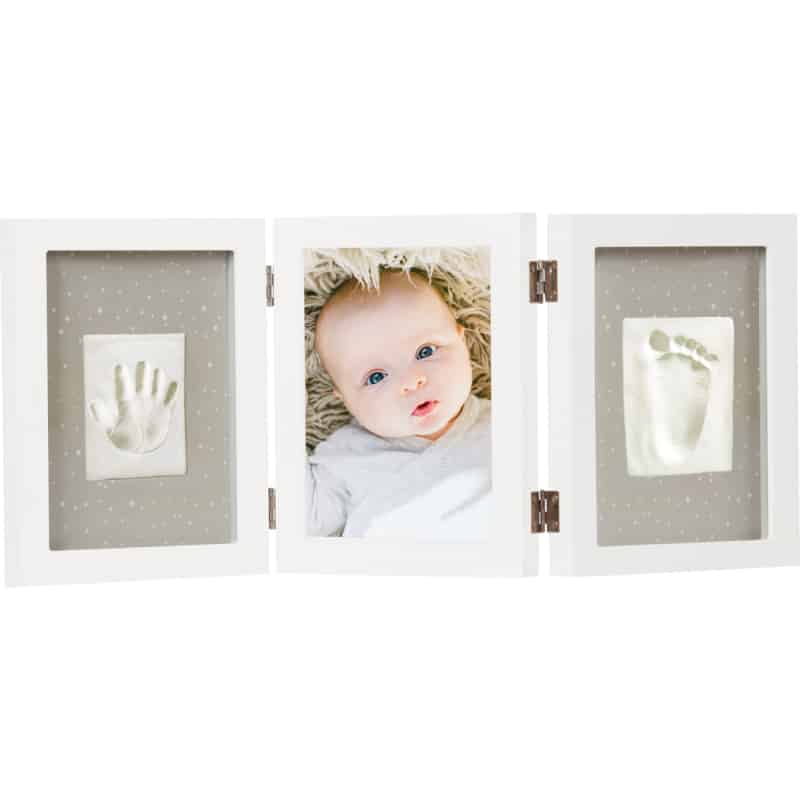 Happy Hands Baby print triple frame kit White