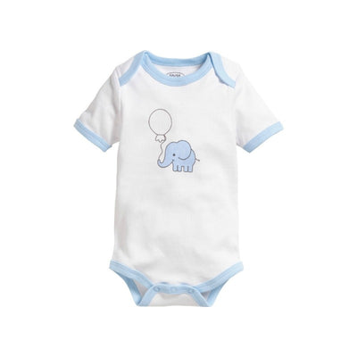 Playshoes Schnizler set 2 rompers korte mouw Olifantje Lichtblauw