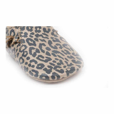 Bobux babyslofjes gold leopard print