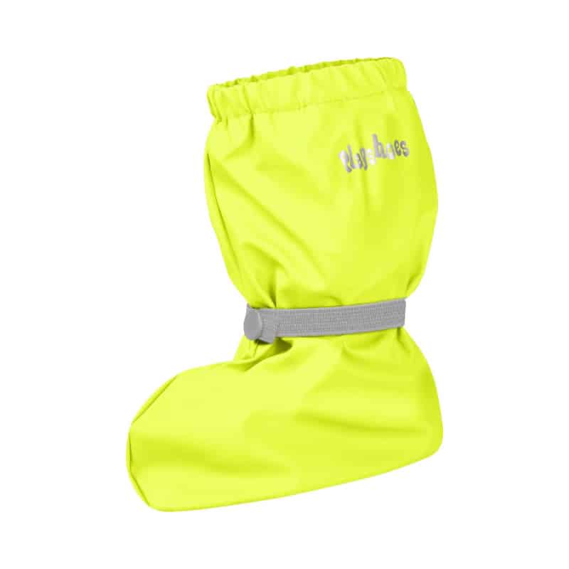 Playshoes overschoenen fleece gevoerd Uni Neon Geel