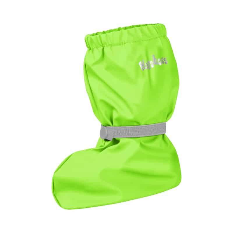 Playshoes overschoenen fleece gevoerd Uni Neon Groen