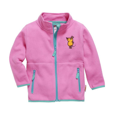 Playshoes fleece jasje Muis Fuchsia