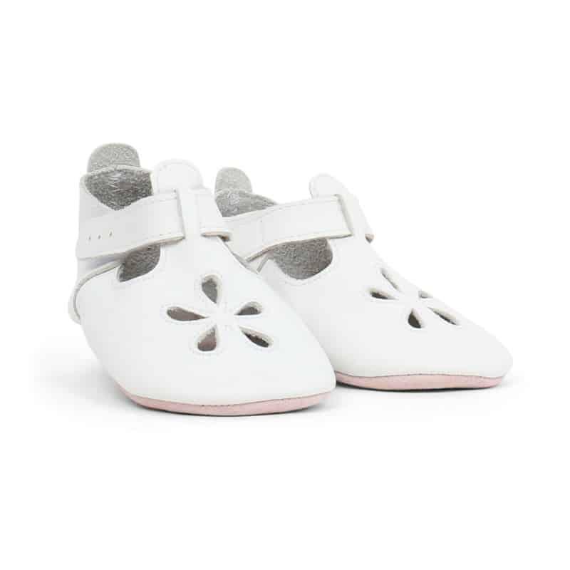 Bobux babyslofjes Daisy White