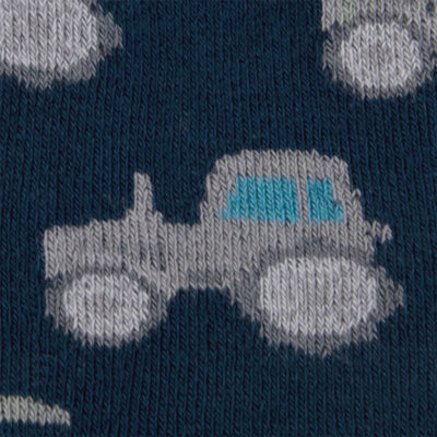 Ewers antislip sokken Stoppi softstep Tractor blauw