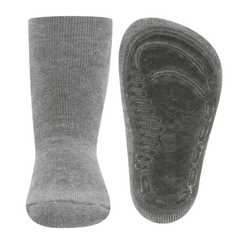 Ewers antislip sokken Stoppi softstep uni grijs