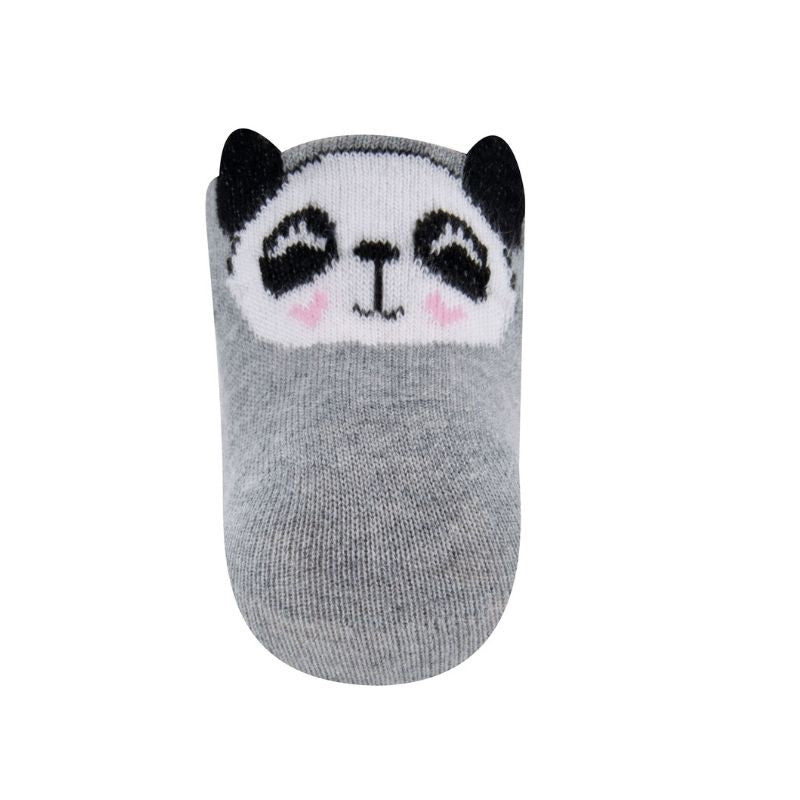 Ewers sneaker sokken 2-pack panda grijs
