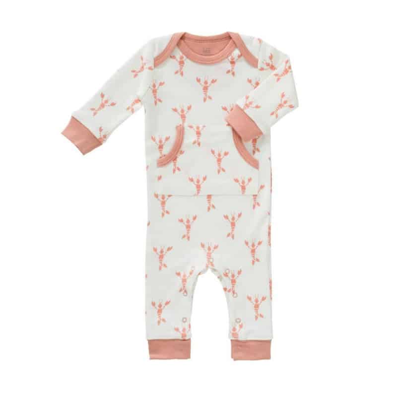 Fresk pyjama zonder voet Lobster coral pink