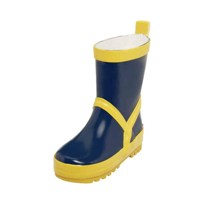 Playshoes regenlaarzen Uni Marine Gele Streep