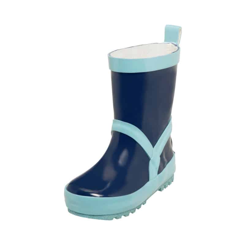 Playshoes regenlaarzen uni Marine Lichtblauwe Streep