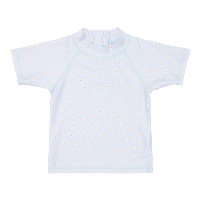 Little Dutch zwemshirt korte mouw Daisy Blue