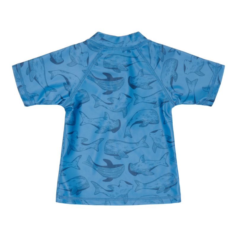 Little Dutch zwemshirt korte mouw Sea Life Blue