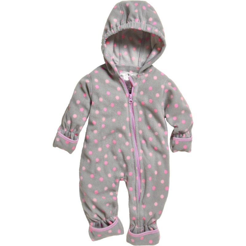 Playshoes fleece babypak Stippen Grijs