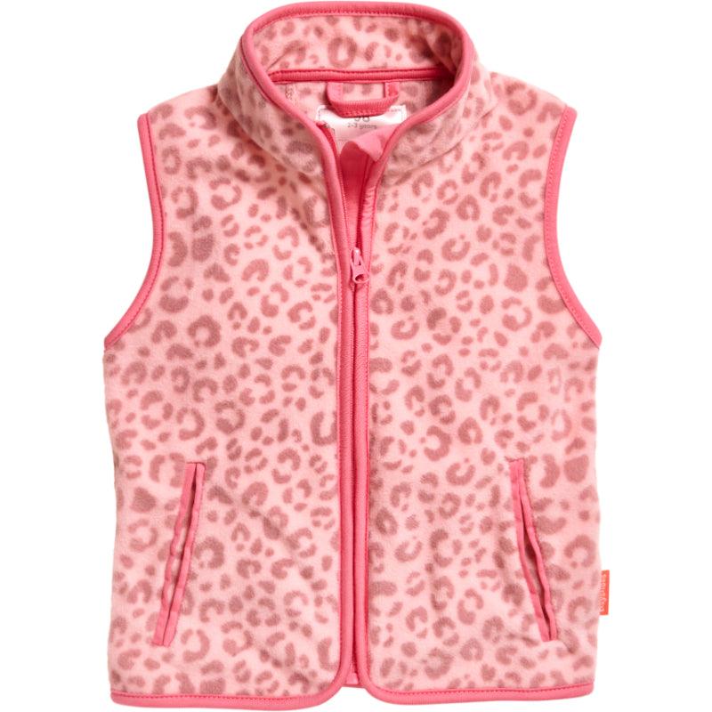 Playshoes fleece vestje Leo Lichtroze