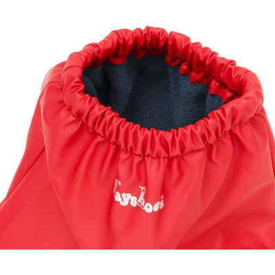 Playshoes overschoenen fleece gevoerd Uni Rood