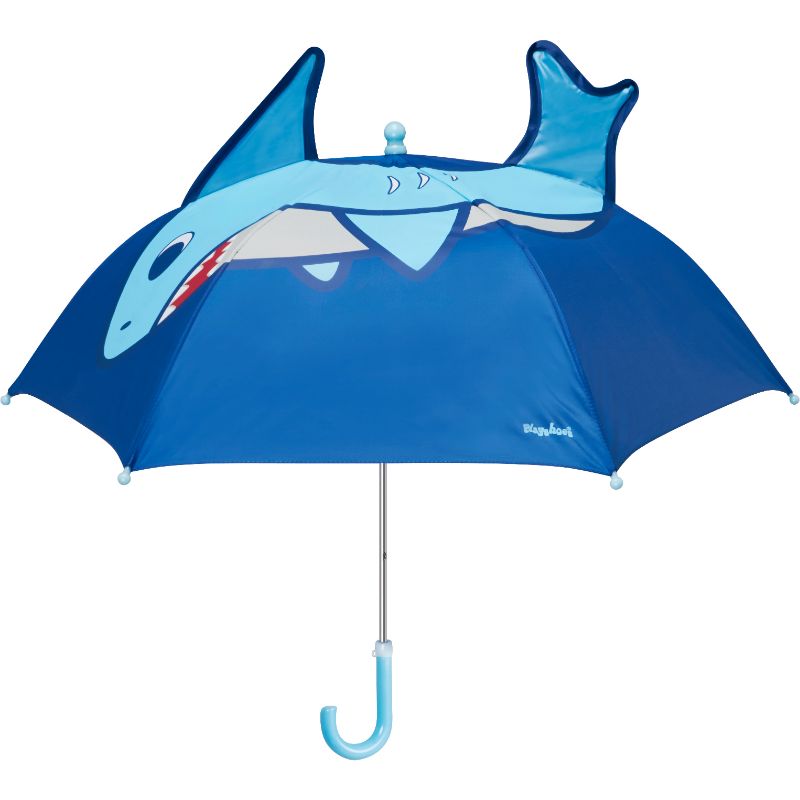 Playshoes paraplu Haai Blauw
