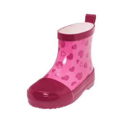 Playshoes halfhoge regenlaarzen Hartjes Roze