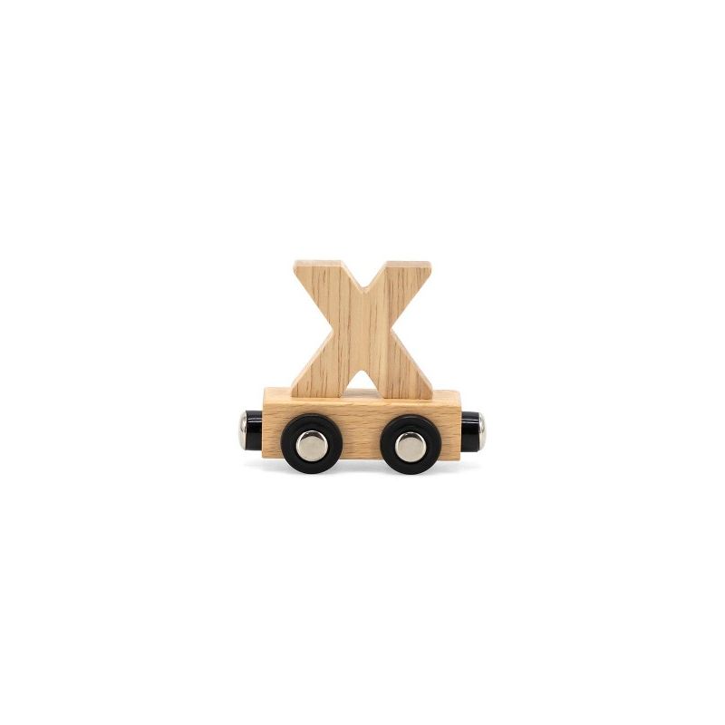 Tryco houten trein letter naturel